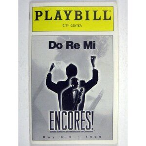 Do Re Mi Playbill 1999 City Center Encore Nathan Lane Brian Stokes Mitchell